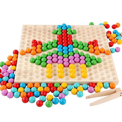 Universal Jouets pour enfants éducation couleur classement jouets en bois main cerveau entrainement perles perles maths jouets jeux pour enfants cadeaux | puzzle