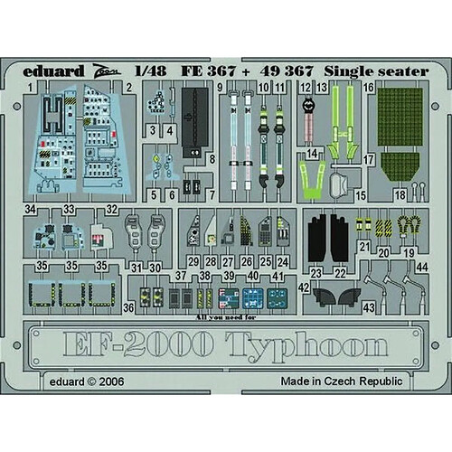 EF-2000 Typhoon Single Seater für Revell Bausatz- 1:48e - Eduard Accessories