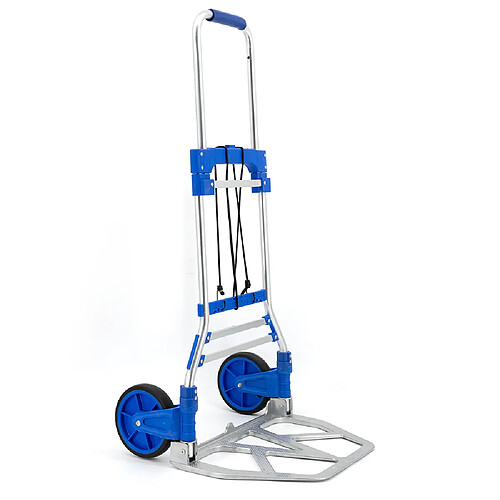 Safetool Diable pliable en aluminium réglable en hauteur Chariot charge transport 90 kg