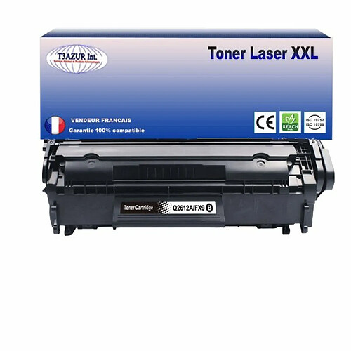 T3AZUR - Toner compatible avec Canon FX10 / FX9 / 703 pour Canon MF-4320D, MF-4330D, MF-4340D, MF-4350D Noir - 2 000p