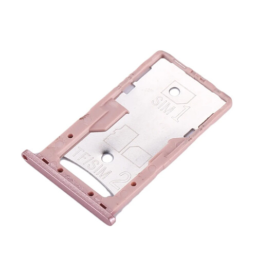 Wewoo Tiroir de Carte SIM or rose pièce détachée pour Xiaomi Redmi 4A SIM et SIM / TF Plateau