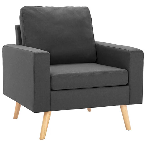 Maison Chic Fauteuil Relax pour salon | Fauteuil Gris foncé Tissu -GKD89362