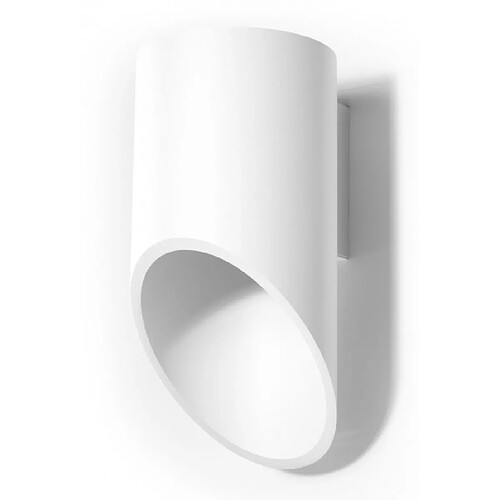 Luminaire Center Applique murale PENNE aluminium blanc hauteur 20 Cm