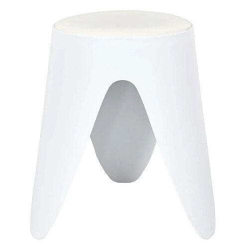 The Home Deco Factory Tabouret d'appoint empilable Emma - Blanc