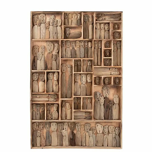 Paris Prix Décoration Murale Famille Masques 100x150cm Beige