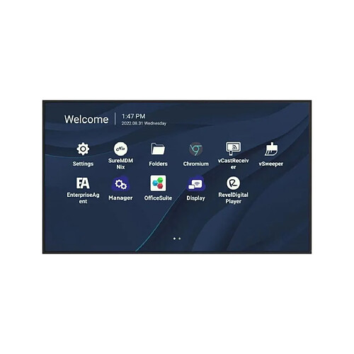 Viewsonic CDE8630 panneau d'affichage Mur Noir