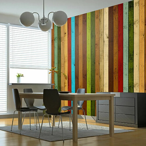 Paris Prix Papier Peint Wooden Rainbow 231 x 300 cm