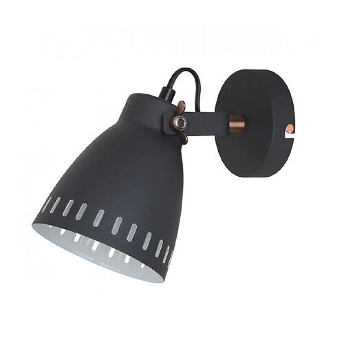 Luminaire Center Applique murale industrielle et rétro Franklin Graphite sablé, cuivre rouge