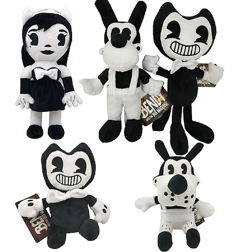 Universal 5pcs Bandy And Ink Machine Thriller Game Stuffed Plush Toy()