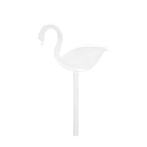 Arrosoir Automatique Forme Cygne En Verre Dispositif d'Arrosage Pr Jardin