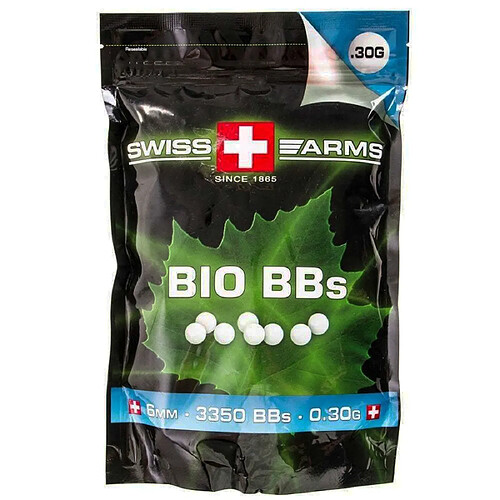 KA-BB-07-WH, Sachet de 3350 Billes Bio 0.30 g Swiss Arms