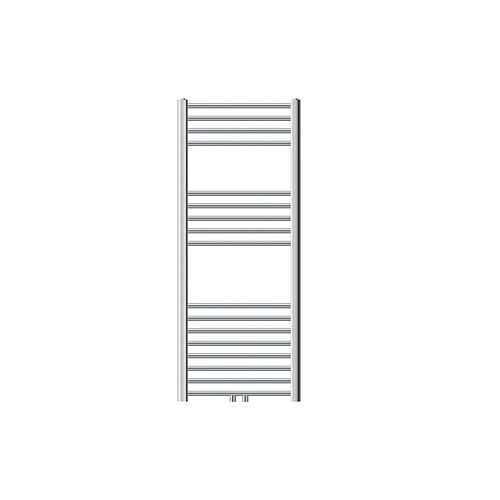 LuxeBath Radiateur sèche-serviette forme droite acier chrome connexion central 50x120 cm