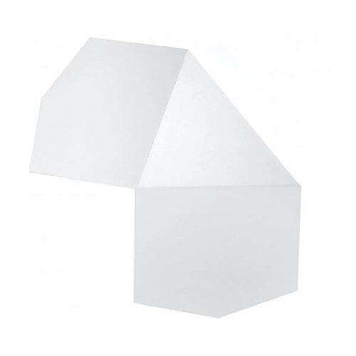 Luminaire Center Applique murale TRE acier blanc 2 ampoules