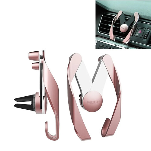 Wewoo Support Holder or rose pour iPhone, Galaxy, , Xiaomi, Lenovo, Sony, LG, HTC et autres smartphones de voiture AutoBot M Air Vent,