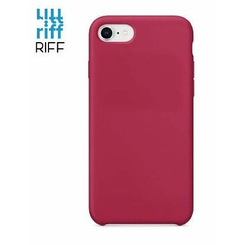 Riffi Coque arrière souple en silicone Riff Slim & Soft pour Apple iPhone 7 / 8 / SE 2020 Rose Rouge