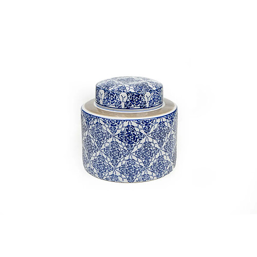 Boîte Romimex Bleu Blanc Porcelaine 20 x 16 x 20 cm