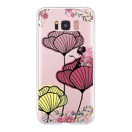 Coque Samsung Galaxy S8 360 intégrale transparente Coquelicot couleur Ecriture Tendance Design Evetane.