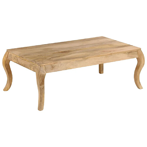 vidaXL Table basse 110x60x40 cm Bois de manguier massif