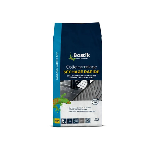 Colle à carrelage séchage rapide C2F Bostik 5 kg