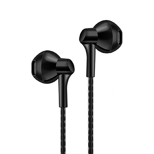 Wewoo Ecouteurs casque basse stéréo avec microphone filaire de jeu pour téléphones Samsung Xiaomi iPhone Apple Ear Phone (Noir)