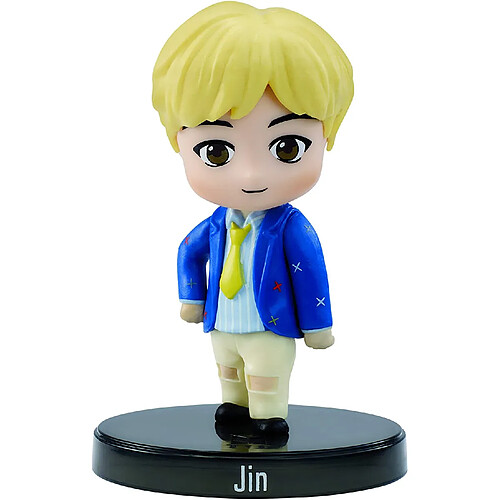 BTS x Mattel Mini-Figurine Vinyl Jin, à l?Effigie du Membre du Groupe de K-pop, Figurine Miniature à Collectionner, GKH76