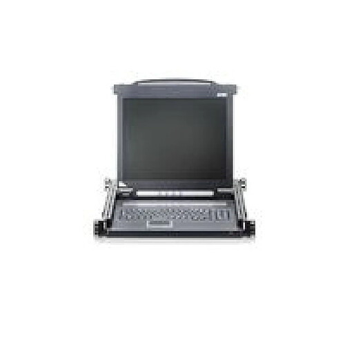 Elysees Paris ATEN CL1000M Grille de montage Noir commutateur écran, clavier et souris - Commutateurs écran-clavier-souris (1280 x 1024 pixels, Noir, 1U, Métal, Plastique, LCD, 43,2 cm (17"))