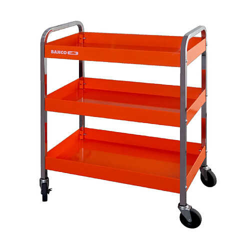 Bahco - Chariot en aluminium à trois plateaux orange 759 x 432 x 1025 mm - 1470KC3