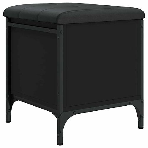 Maison Chic Banc de rangement | Meuble de rangement d'Entrée | Coffres d'Intérieur noir 42x42x45 cm bois d'ingénierie -MN43557