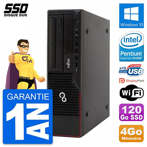 PC Fujitsu Esprimo E910 DT Intel G630 RAM 4Go SSD 120Go Windows 10 Wifi · Occasion