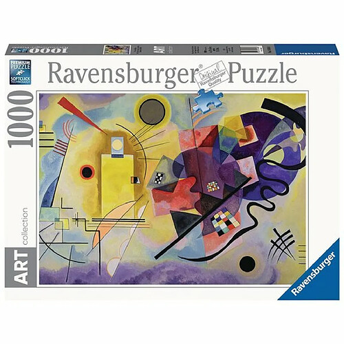 Ludendo Puzzle 1000 pièces : Jaune-rouge-bleu - Vassily Kandinsky