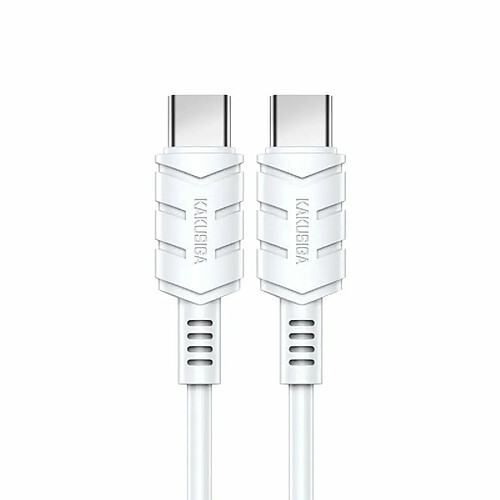 iKaku KSC-716 Type-C vers Type-C PD60W câble de données de charge rapide 2m Blanc