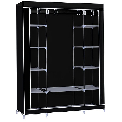 Armoire de rangement - Grande noir Herzberg HG8009-BLK