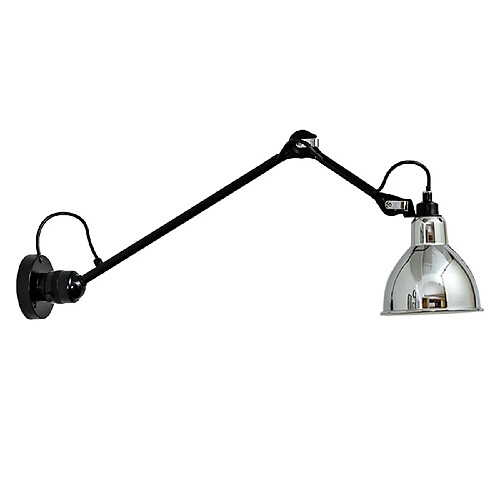 Universal Lampe murale moderne simple rétro balançoire télescopique nordique double lampe murale salon chambre lit éclairage luminaire (support argenté)