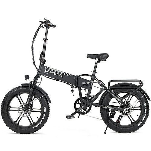 Vélo Électrique SAMEBIKE XWLX09 IT - Moteur 500W Batterie 48V10AH Autonomie 40KM Freins à Disque Mécaniques - Noir