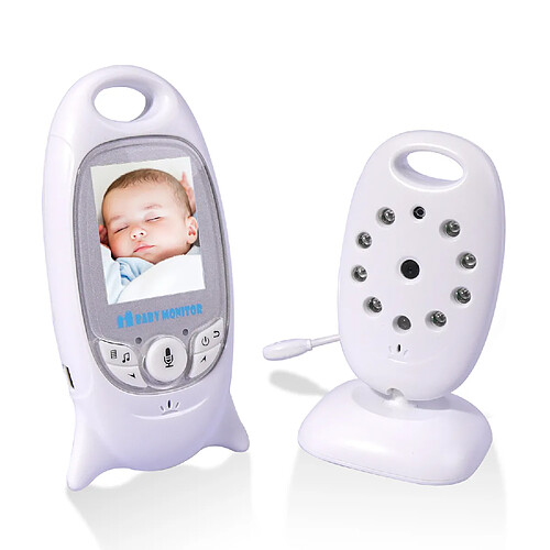 IKIDO Moniteur bébé caméra,babyphone, caméra de surveillance pour bébé, vision nocturne, berçeuses intégrée, detecteur de température et humidité