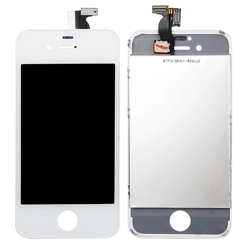 Wewoo Pour iPhone 4S LCD + blanc Cadre + Touch Pad Assemblage Digitizer pièce détachée 3 en 1