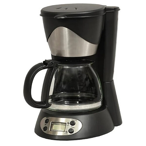 Cafetière programmable 6 tasses 550w noir/inox - ksmd230t - KITCHEN CHEF