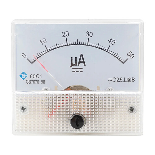 DC DC 0-500uA D'ampèremètre De Courant De Microampère De Panneau Analogique AMP