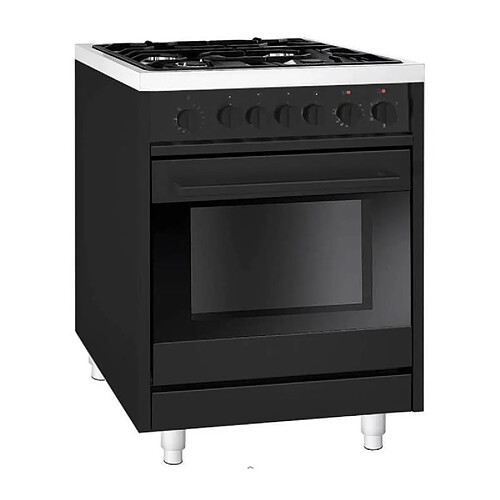 Cuisiniere gaz - AMICA - ACMP2005N - 4 feux - 85,5-90 x 60 x 60 cm - Noir