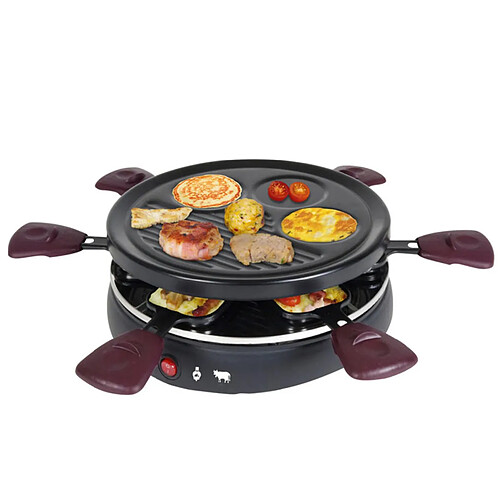 Appareil à raclette 6 personnes 800w + grill + crêpière - rac1008cs - KALORIK