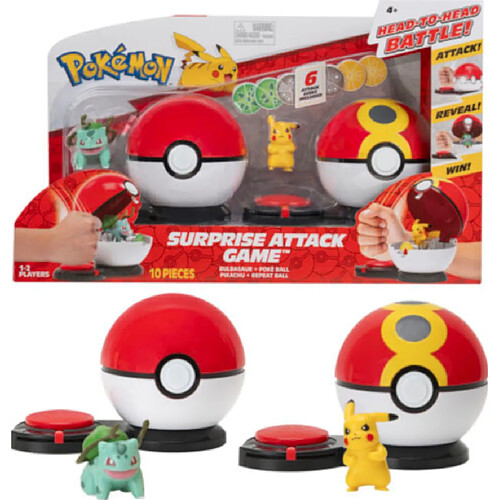 Jeu de l'attaque surprise de Pokemon - Pikachu vs Bulbasaur