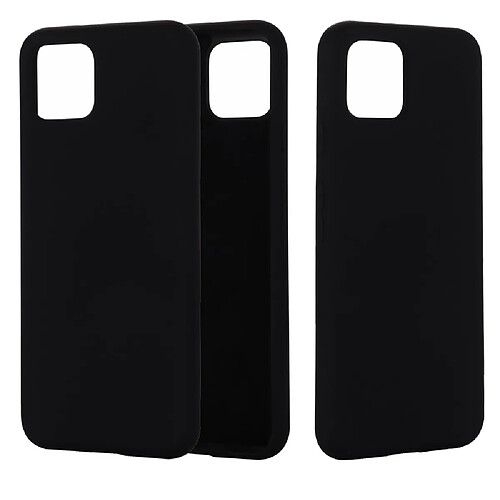 Coque en silicone liquide souple noir pour votre Google Pixel 4