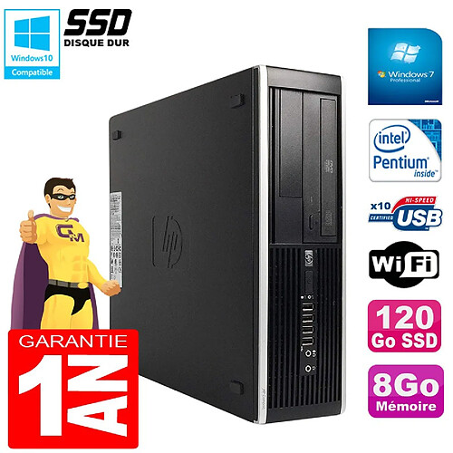 PC HP Compaq Pro 6300 SFF G630 RAM 8Go Disque 120Go SSD Graveur DVD Wifi W7 · Occasion