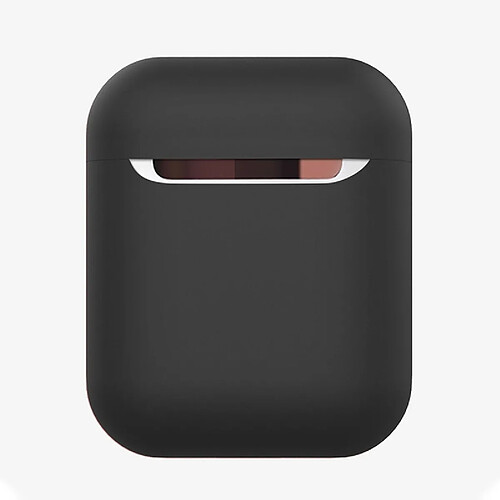 Wewoo Coque Écouteurs sans fil en silicone anti-choc pour Apple AirPods 1/2 Noir