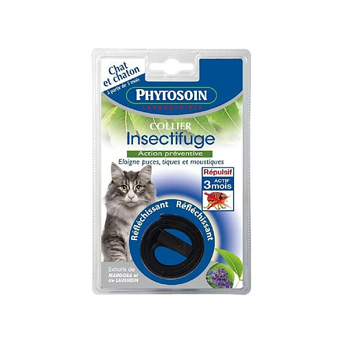 Riga PHYTOSOIN Collier insectifuge réfléchissant - Pour chat