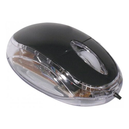 Abi Diffusion Mini souris optique lumineuse noire USB