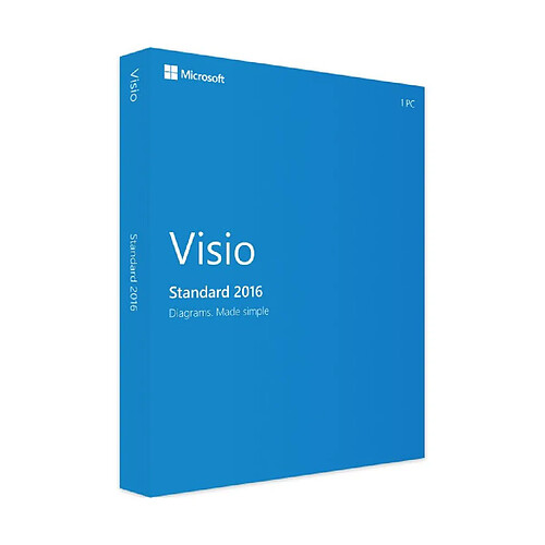 Microsoft Visio 2016 Standard - Clé licence à télécharger - Livraison rapide 7/7j