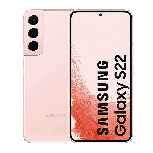 Samsung Galaxy S22 5G 8Go/128Go Rose (Pink Gold) Double SIM SM-S901 · Reconditionné