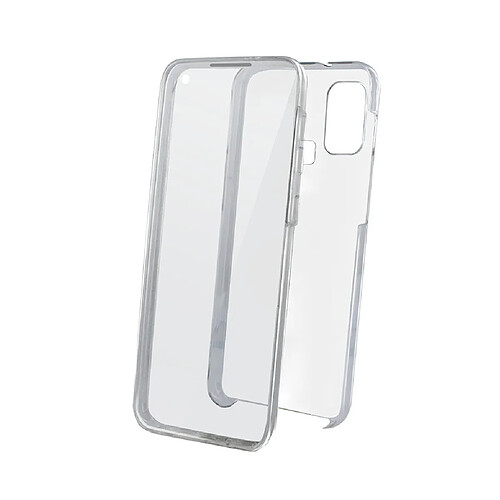 MOOOV Coque semi-rigide 360° pour Samsung A21s - transparente / grise