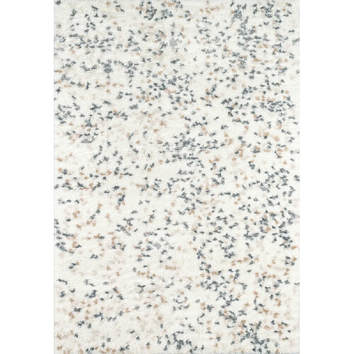 Jardindeco Tapis intérieur en polyester poils longs Léna confettis 160 x 120 cm.